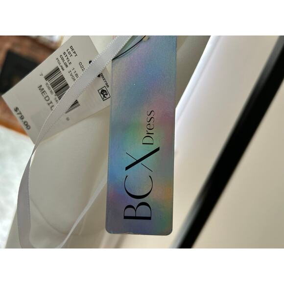 BCX Juniors' High Slit Asymmetrical Sequin-Trim Gown,
 size Medium‎ - Picture 5 of 11